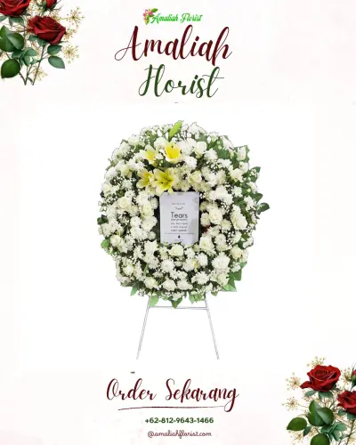 Krans Bunga Duka Cita di Bandung Kidul